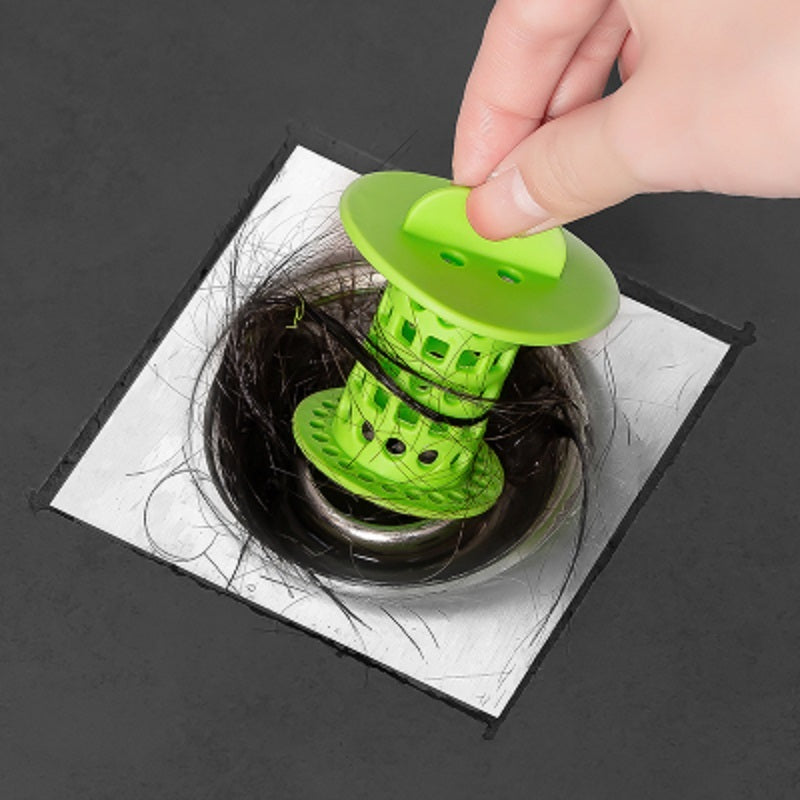 Kitchen Bathroom Anti-clogging Plastic Sink Filter Water Plug Floor Drain