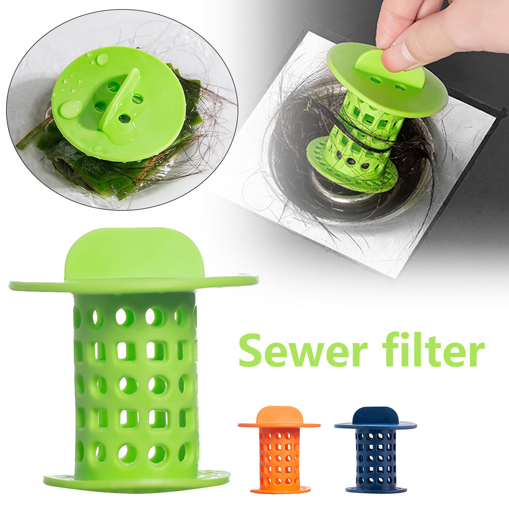 Kitchen Bathroom Anti-clogging Plastic Sink Filter Water Plug Floor Drain