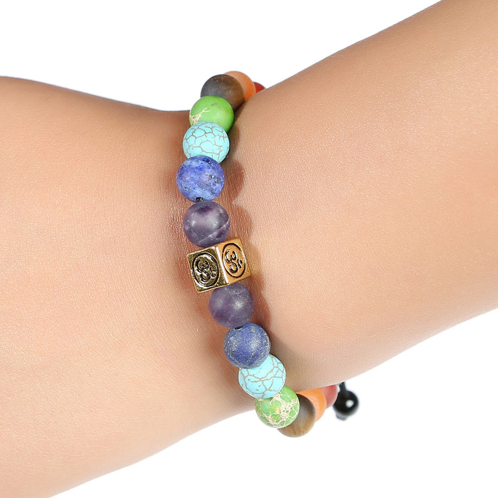 AliExpress Hot Model Tree Of Life Bracelet Stone 7 Chakras