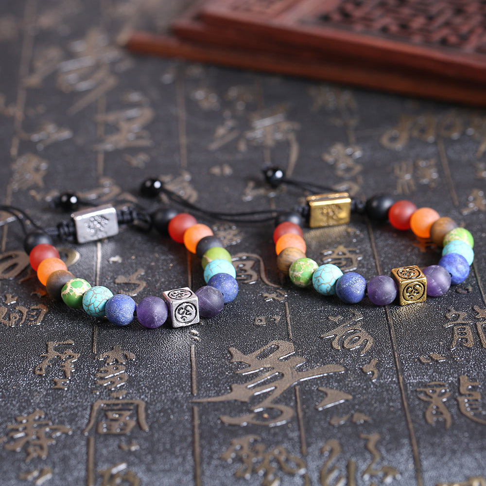 AliExpress Hot Model Tree Of Life Bracelet Stone 7 Chakras