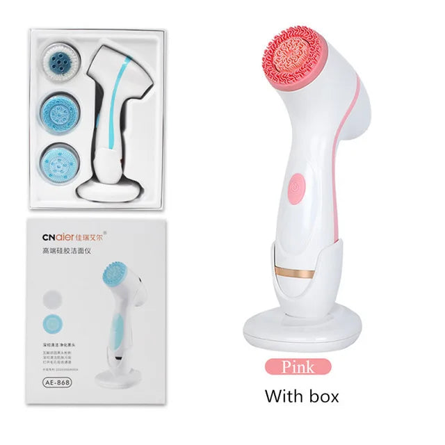 **Brosse Nettoyante Visage Sonic – Soin Galvanique & Massage Vibrant | Nettoyage Profond, Anti-Points Noirs & Recharge Sans Fil – Cadeau Beauté par LDXdesign07**