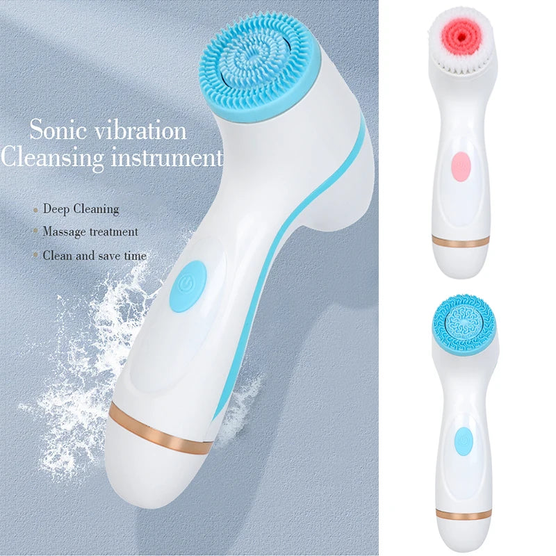**Brosse Nettoyante Visage Sonic – Soin Galvanique & Massage Vibrant | Nettoyage Profond, Anti-Points Noirs & Recharge Sans Fil – Cadeau Beauté par LDXdesign07**
