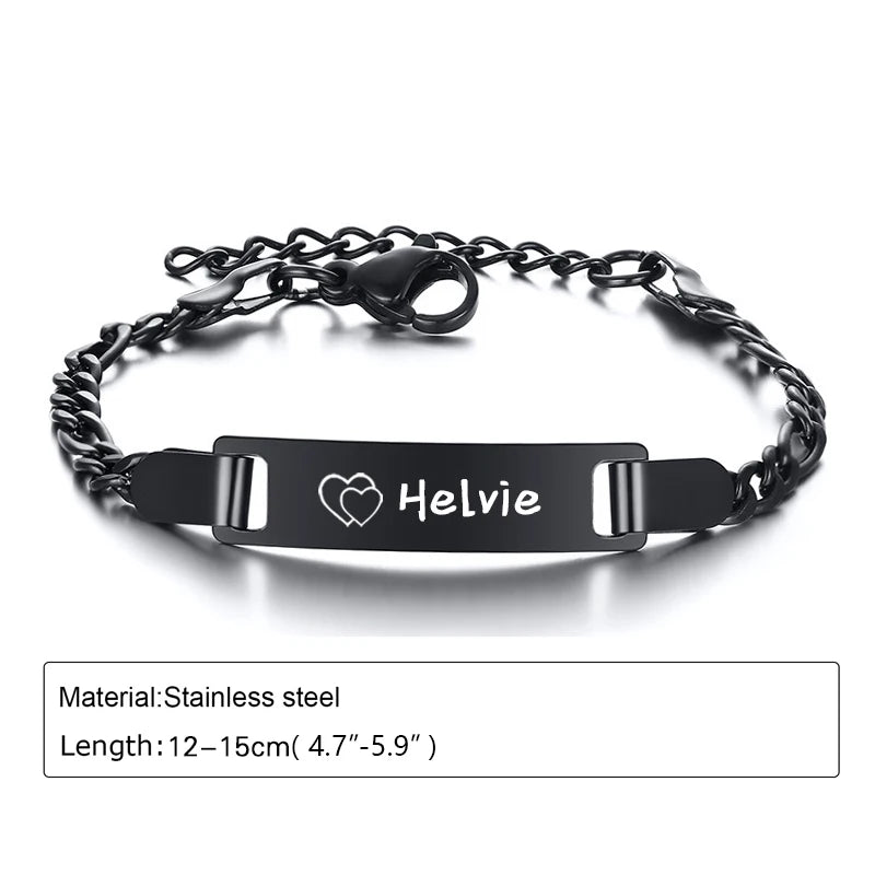 Bracelet Bébé Personnalisé avec Prénom – Plaqué Or 14K – Cadeau de Naissance Garçon ou Fille LDXdesign07