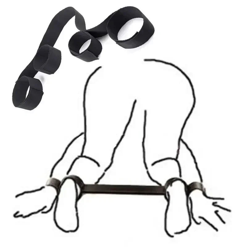 Kit Bondage Soft BDSM – Menottes & Attaches Réglables | Cadeau Érotique Complice | LDXdesign07