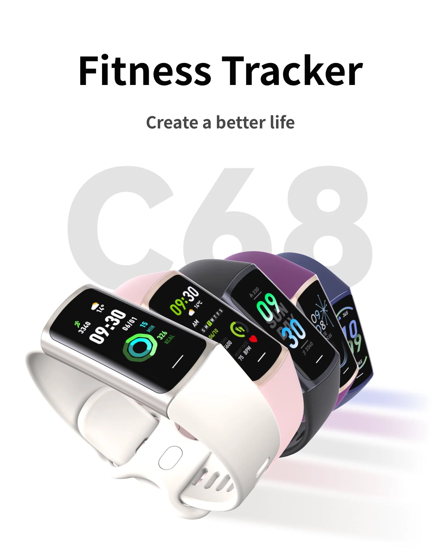 Montre Connectée Sport LIGE – Bracelet Intelligent Homme & Femme | Suivi Santé & Fitness, Écran AMOLED, Étanche IP67 | Compatible iOS & Android LDXdesign07