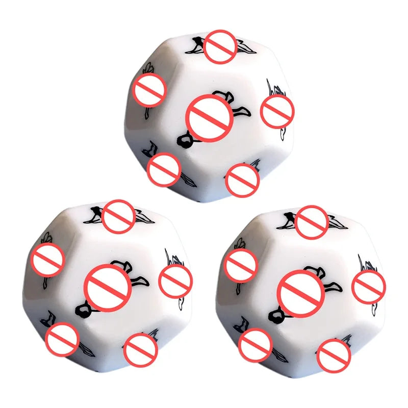 Dés Sexy 6 et 12 Faces - Jeu Amoureux Fun pour Couples | LDXdesign07 Game Toy Novelty Party Gift Exotic Husband And Wife