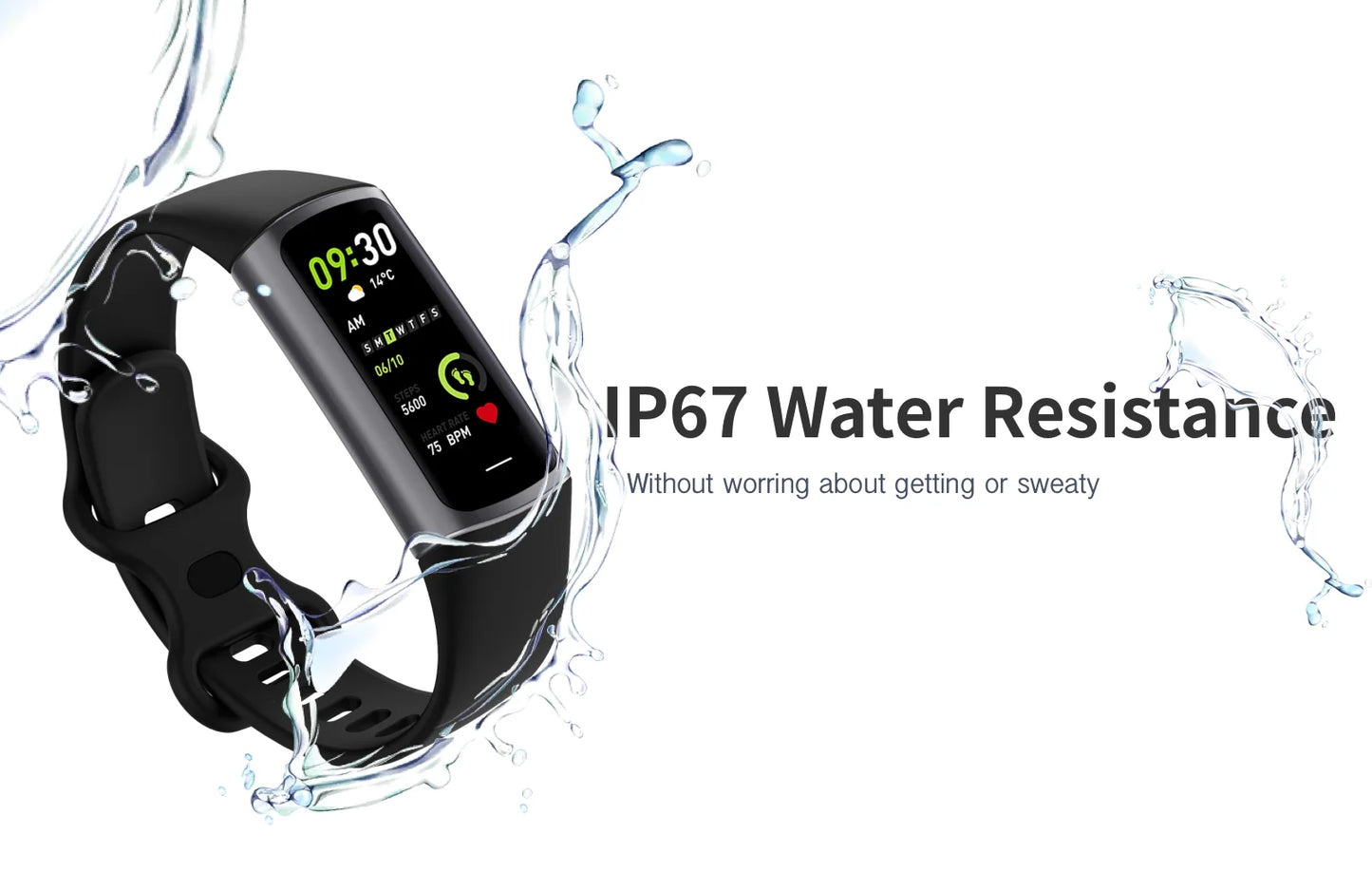 Montre Connectée Sport LIGE – Bracelet Intelligent Homme & Femme | Suivi Santé & Fitness, Écran AMOLED, Étanche IP67 | Compatible iOS & Android LDXdesign07