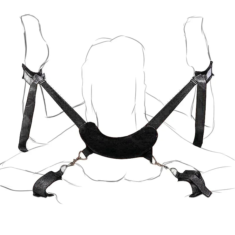Kit Bondage Soft BDSM – Menottes & Attaches Réglables | Cadeau Érotique Complice | LDXdesign07