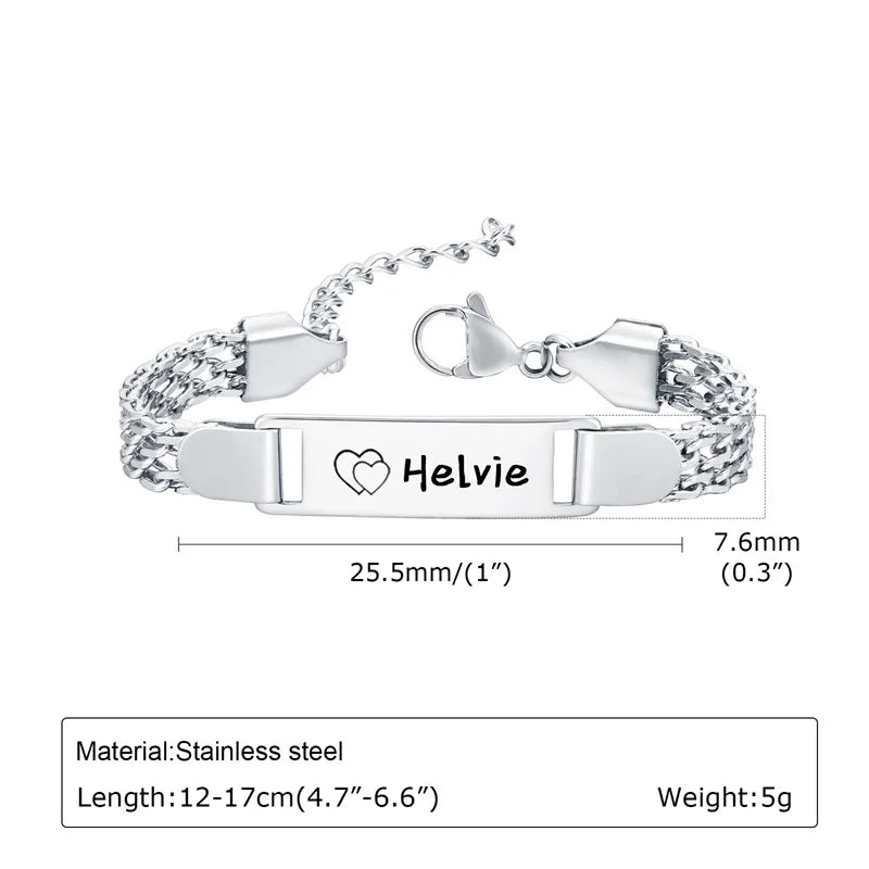 Bracelet Bébé Personnalisé avec Prénom – Plaqué Or 14K – Cadeau de Naissance Garçon ou Fille LDXdesign07