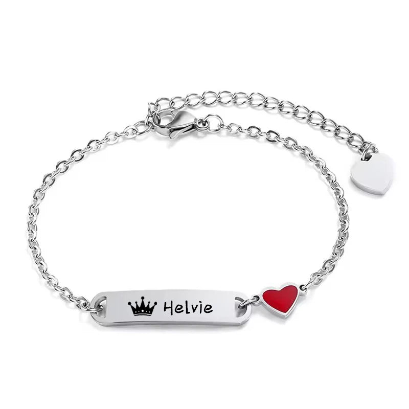 Bracelet Bébé Personnalisé avec Prénom – Plaqué Or 14K – Cadeau de Naissance Garçon ou Fille LDXdesign07
