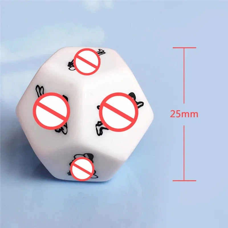 Dés Sexy 6 et 12 Faces - Jeu Amoureux Fun pour Couples | LDXdesign07 Game Toy Novelty Party Gift Exotic Husband And Wife