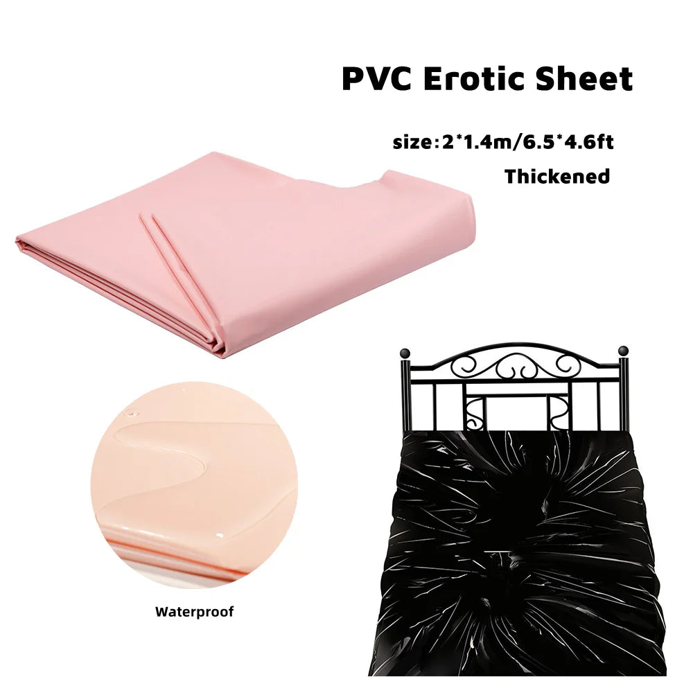 "Drap Waterproof PVC pour Couple – Housse de Lit Sexy Anti-Huile | Couverture Érotique Résistante aux Liquides | Accessoire BDSM et Jeux Adultes | Matelas SPA"attress PVC Thick Bed Plastic Leather