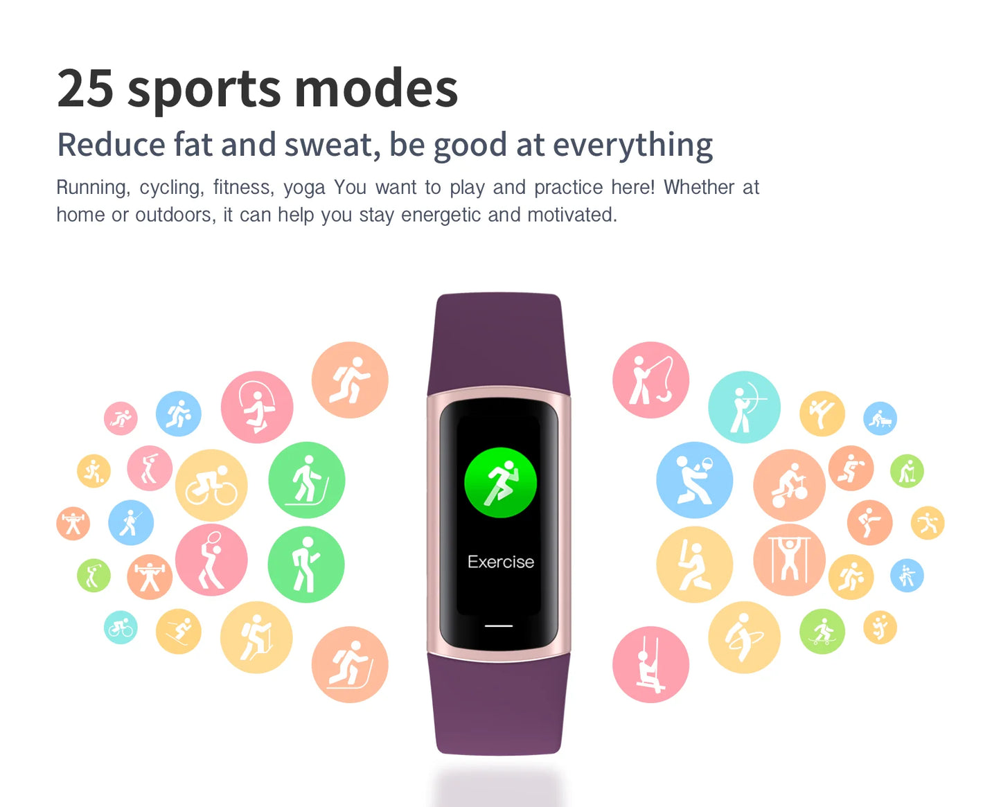 Montre Connectée Sport LIGE – Bracelet Intelligent Homme & Femme | Suivi Santé & Fitness, Écran AMOLED, Étanche IP67 | Compatible iOS & Android LDXdesign07