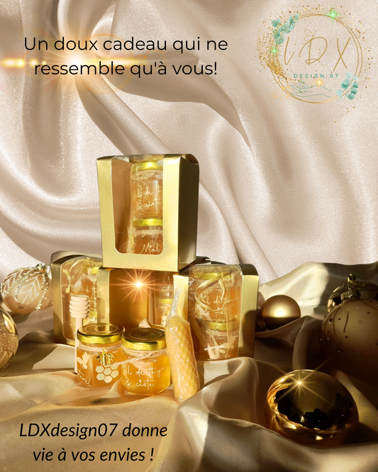 Coffret - cadeau - miel - naturel - personnalise - LDXdesign07