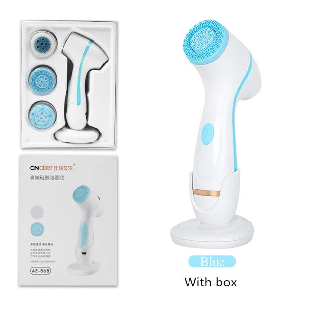 **Brosse Nettoyante Visage Sonic – Soin Galvanique &amp; Massage Vibrant | Nettoyage Profond, Anti-Points Noirs &amp; Recharge Sans Fil – Cadeau Beauté par LDXdesign07**