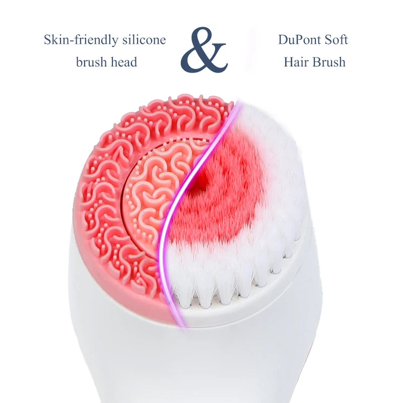 **Brosse Nettoyante Visage Sonic – Soin Galvanique &amp; Massage Vibrant | Nettoyage Profond, Anti-Points Noirs &amp; Recharge Sans Fil – Cadeau Beauté par LDXdesign07**