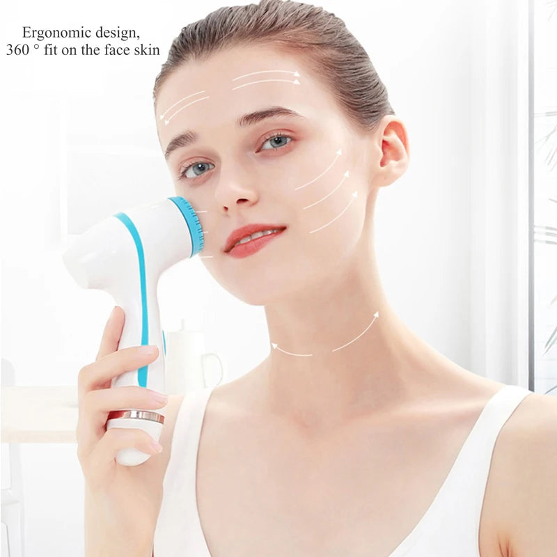**Brosse Nettoyante Visage Sonic – Soin Galvanique &amp; Massage Vibrant | Nettoyage Profond, Anti-Points Noirs &amp; Recharge Sans Fil – Cadeau Beauté par LDXdesign07**