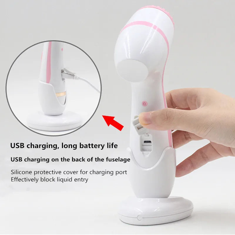 **Brosse Nettoyante Visage Sonic – Soin Galvanique &amp; Massage Vibrant | Nettoyage Profond, Anti-Points Noirs &amp; Recharge Sans Fil – Cadeau Beauté par LDXdesign07**