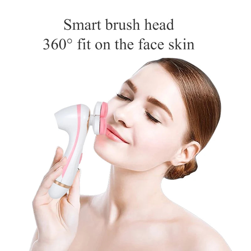 **Brosse Nettoyante Visage Sonic – Soin Galvanique &amp; Massage Vibrant | Nettoyage Profond, Anti-Points Noirs &amp; Recharge Sans Fil – Cadeau Beauté par LDXdesign07**