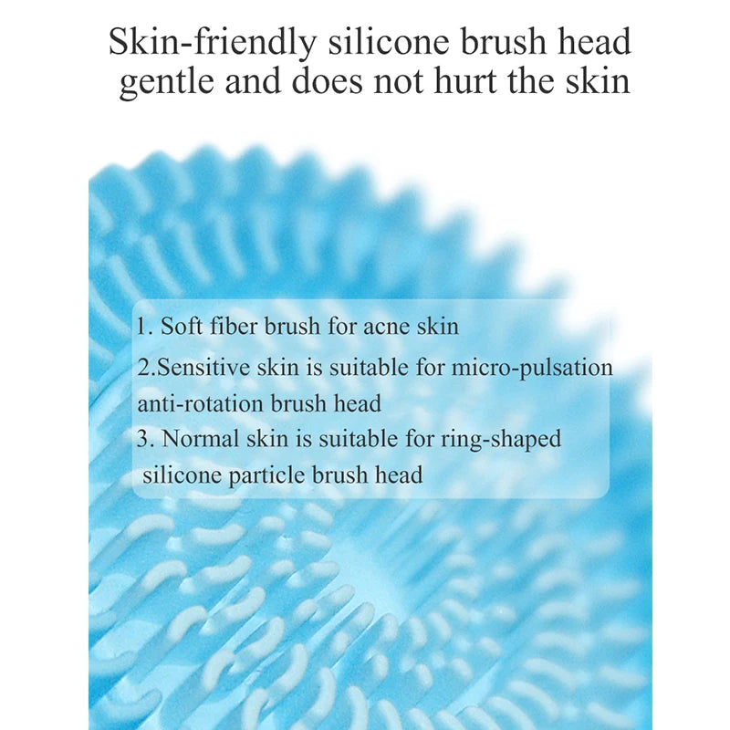 **Brosse Nettoyante Visage Sonic – Soin Galvanique &amp; Massage Vibrant | Nettoyage Profond, Anti-Points Noirs &amp; Recharge Sans Fil – Cadeau Beauté par LDXdesign07**