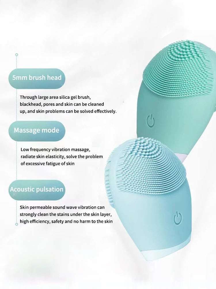 &nbsp;Brosse Nettoyante Visage Électrique en Silicone – Cadeau Beauté Utile &amp; Moderne | LDXdesign07
