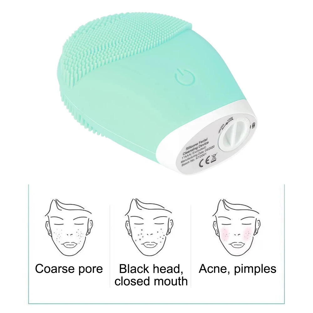 &nbsp;Brosse Nettoyante Visage Électrique en Silicone – Cadeau Beauté Utile &amp; Moderne | LDXdesign07