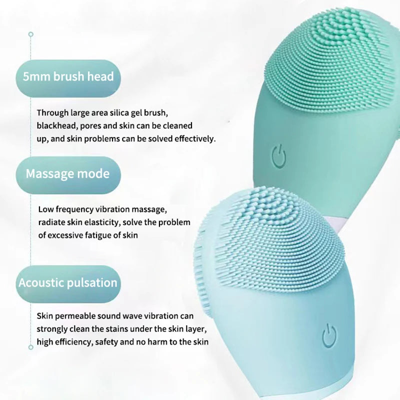 &nbsp;Brosse Nettoyante Visage Électrique en Silicone – Cadeau Beauté Utile &amp; Moderne | LDXdesign07
