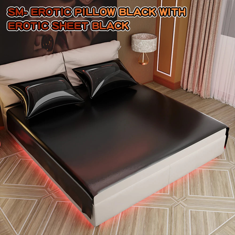 "Drap Waterproof PVC pour Couple – Housse de Lit Sexy Anti-Huile | Couverture Érotique Résistante aux Liquides | Accessoire BDSM et Jeux Adultes | Matelas SPA"attress PVC Thick Bed Plastic Leather