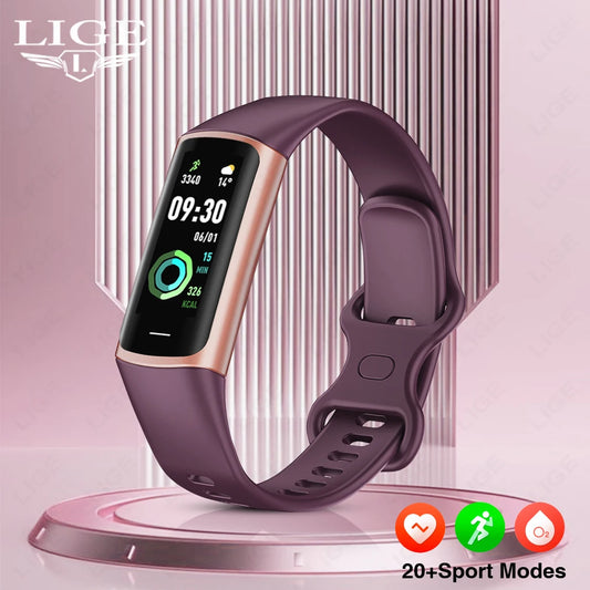 Montre Connectée Sport LIGE – Bracelet Intelligent Homme & Femme | Suivi Santé & Fitness, Écran AMOLED, Étanche IP67 | Compatible iOS & Android LDXdesign07