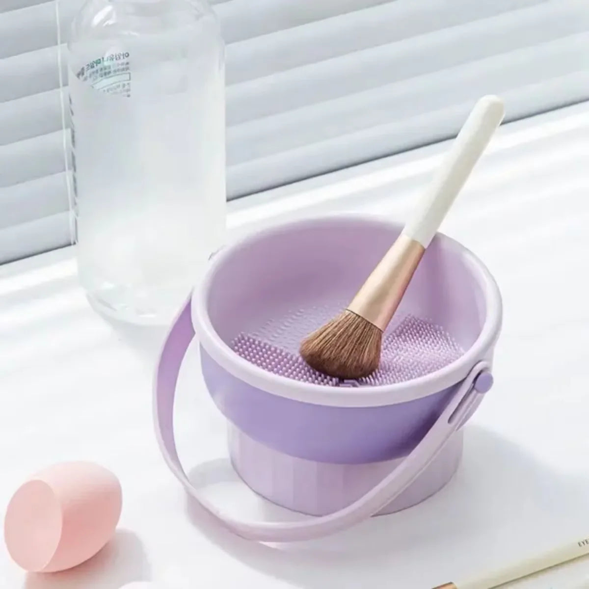 QuickClean – Nettoyeur de Pinceaux Maquillage en Silicone Antidérapant | Nettoyage Profond Facile &amp; Efficace