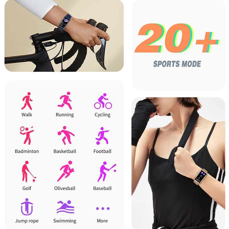 Montre Connectée Sport 2024 – Écran Tactile 1.47" | Tracker Fitness, Cardio, Sommeil, Notifications | Étanche IP67 | Pour iOS &amp; Android