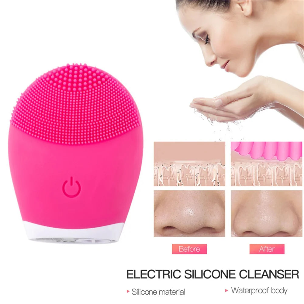 &nbsp;Brosse Nettoyante Visage Électrique en Silicone – Cadeau Beauté Utile &amp; Moderne | LDXdesign07