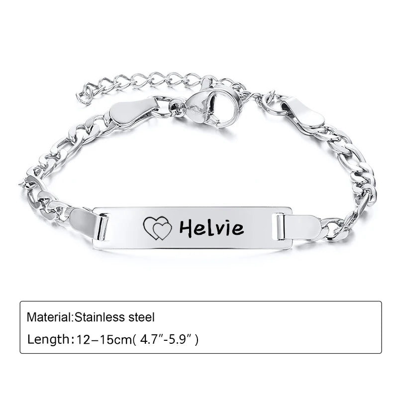 Bracelet Bébé Personnalisé avec Prénom – Plaqué Or 14K – Cadeau de Naissance Garçon ou Fille LDXdesign07